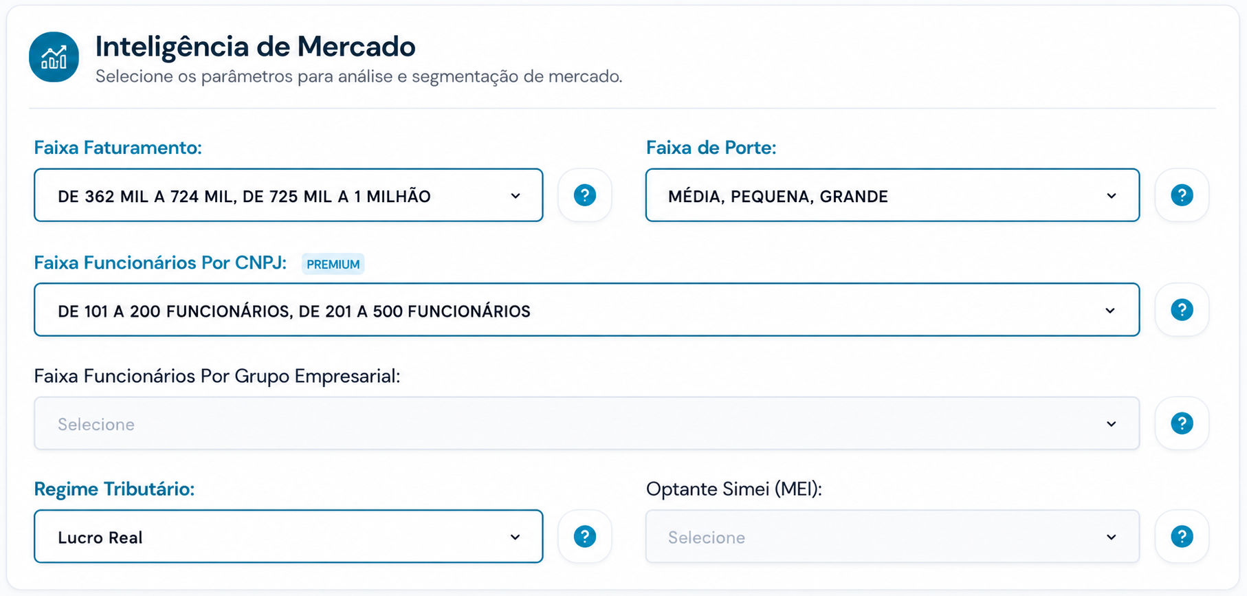 Conjunto de filtros inteligentes